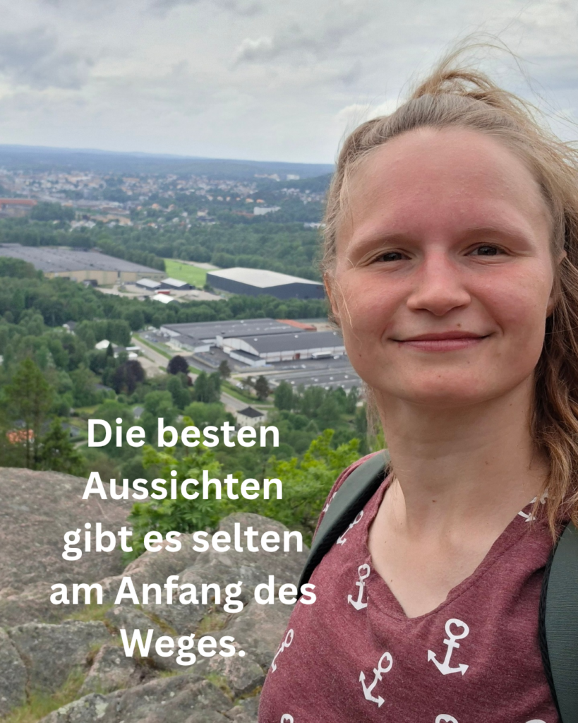 Aussichtspunkt in Boras mit Blick über die Stadt- Wanderung während unserer zweieinhalb Wochen Schweden mit dem Camper