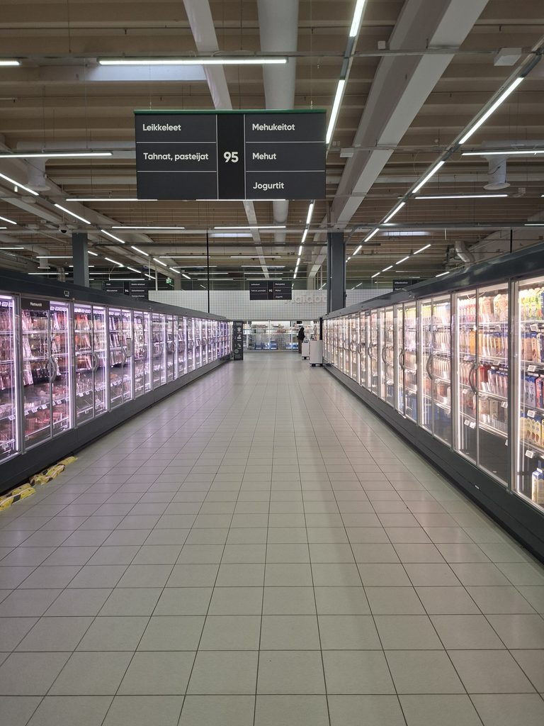 Einkaufs Laden in Finnland.